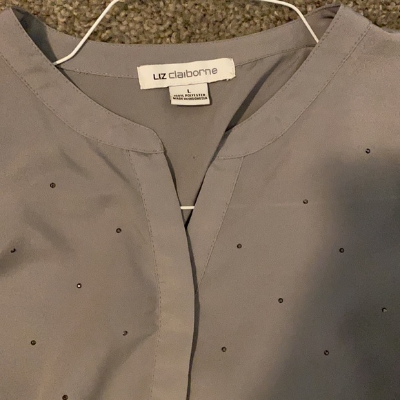 Set of Casual Work blouses - grey & black/white - Picture 2 of 4